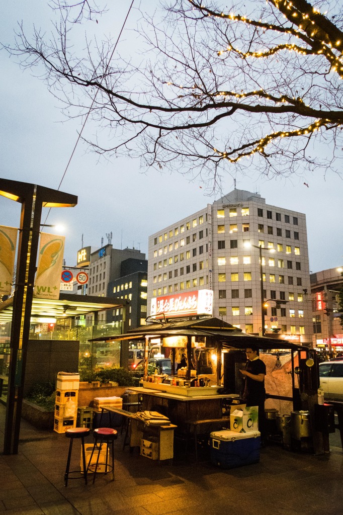 There are about 150 Yatai stalls scattered around Fukuoka. They are not a common sight in Japan as it's not easy to obtain a Yatai license today.